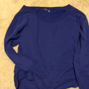 Cobalt blue boatneck sweatshirt